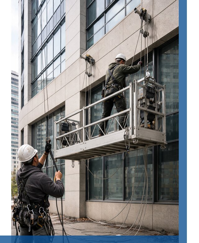 Монтаж и подъем фасадной люльки в Рязани от 12322 р. | ВЫСОТНИК-Рзн