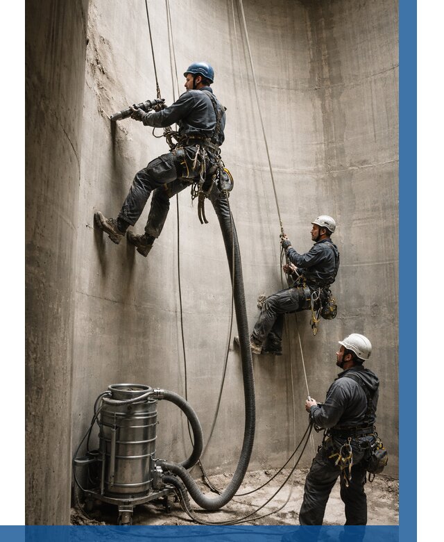 Зачистка силосов в Рязани от 4621 р. Договор и смета ВЫСОТНИК-Рзн