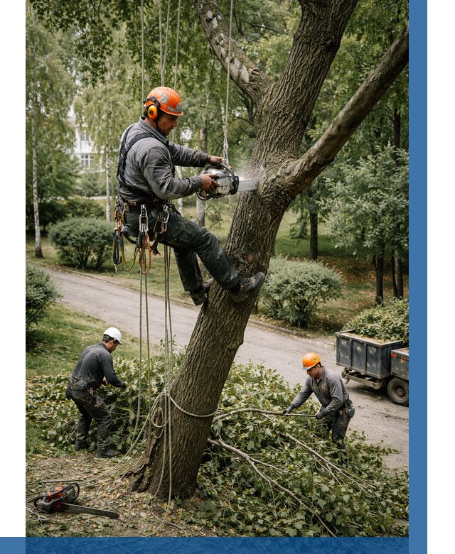 Кронирование деревьев в Рязани от 6674 р. | ВЫСОТНИК-Рзн