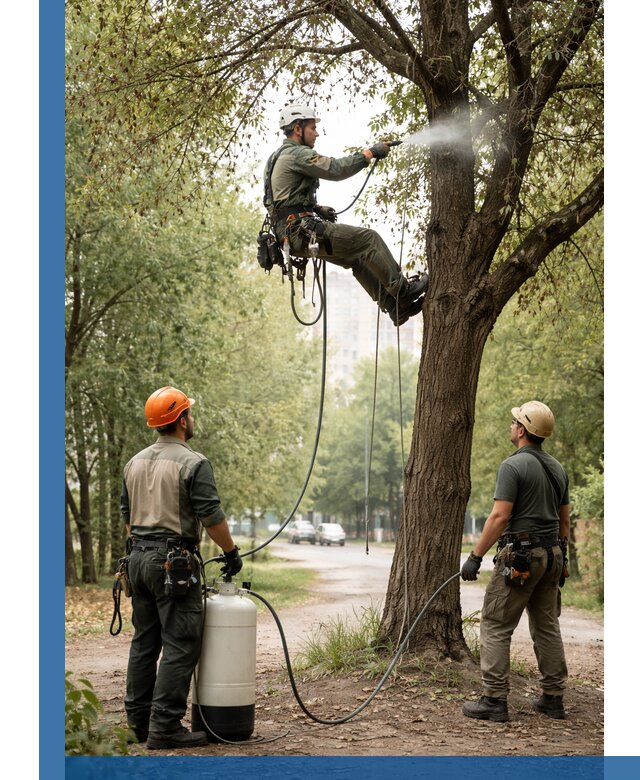 Обработка деревьев от вредителей в Рязани профессиональная защита