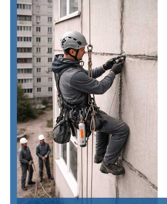 Обследование межпанельных швов и герметизация в Рязани