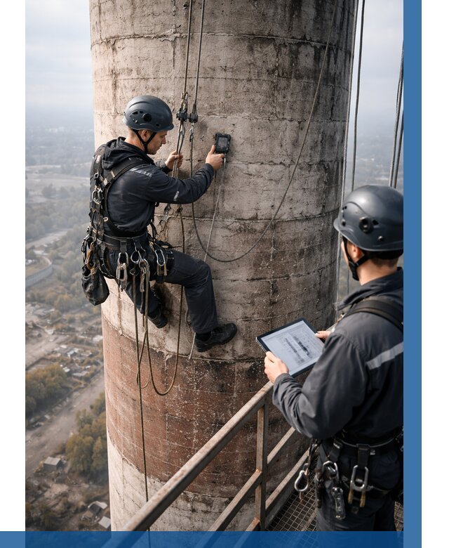Обследование дымовой трубы в Рязани от 8214 р. | ВЫСОТНИК-Рзн