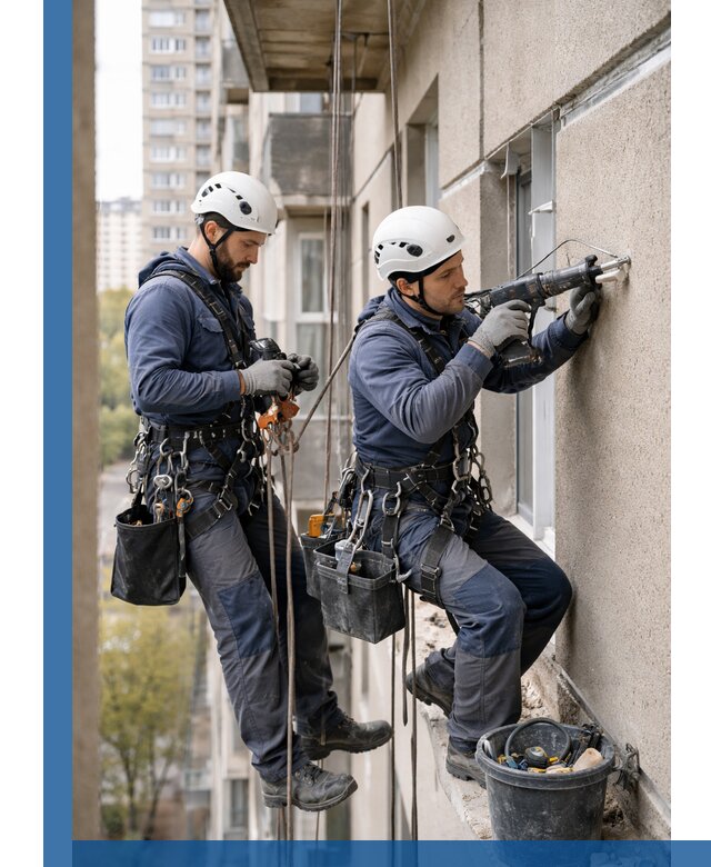 Промышленные альпинисты высотные работы и монтаж в Рязани